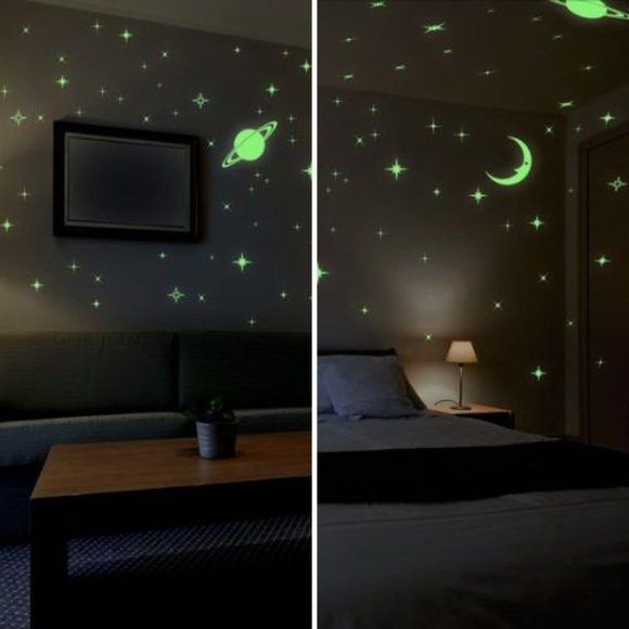 NIB WalPlus Wall Stickers | Glow in the Dark Starry Night - Picture 1 of 3